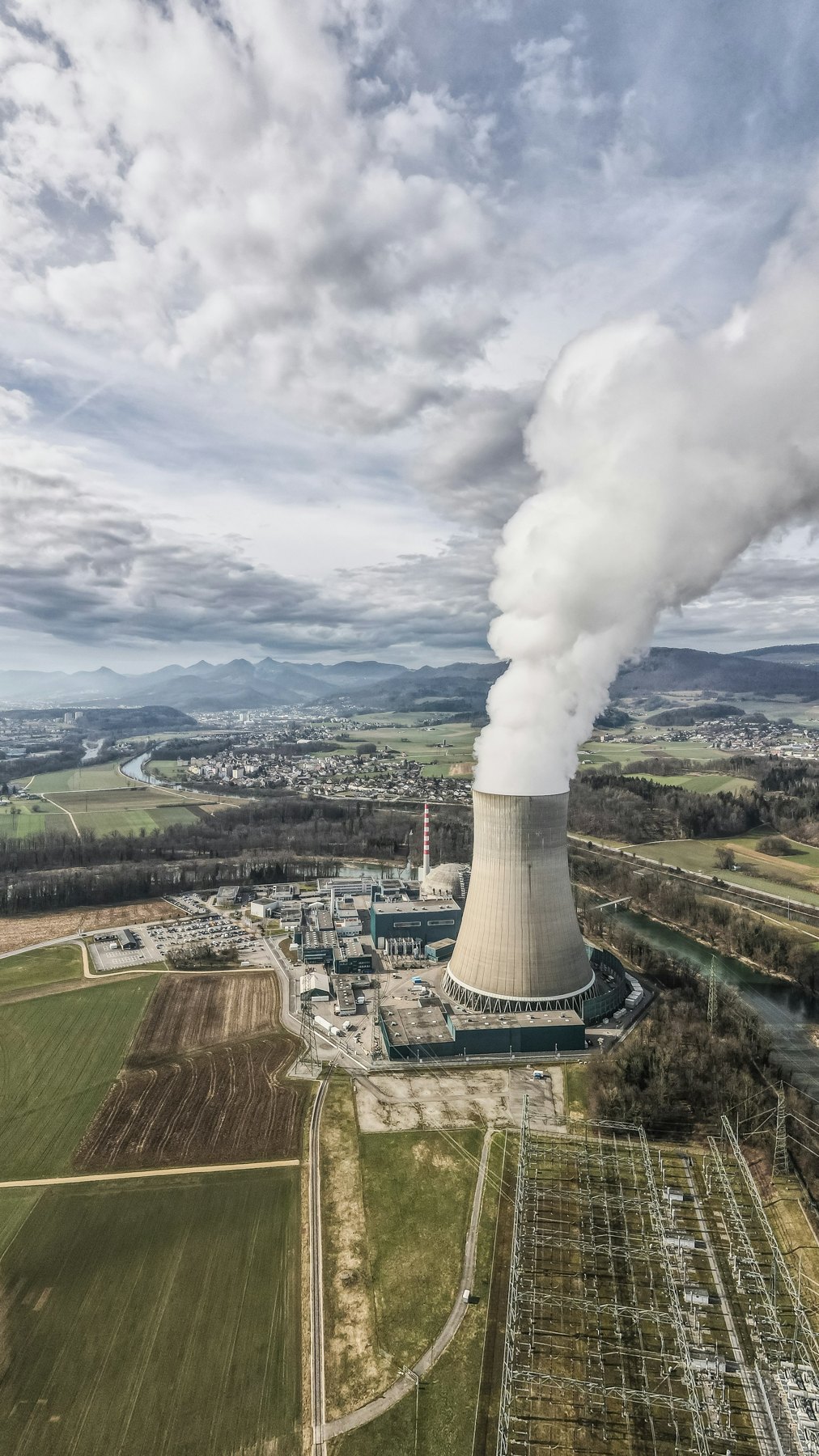 Cooling tower at a nuclear power station